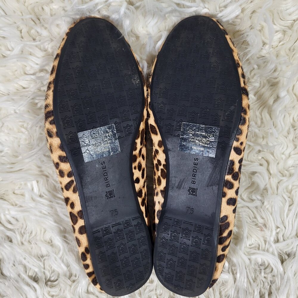 Birdies The Starling Cheetah Calf Hair Comfort Flats Leopard Print Size 7.5 - Picture 9 of 10